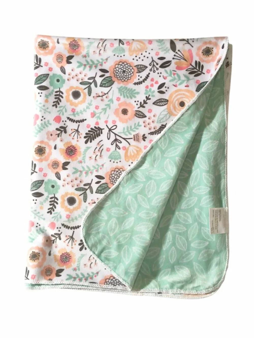 2018 S.L. Home Fashions Floral Leaves Lovey Security Blanket 29